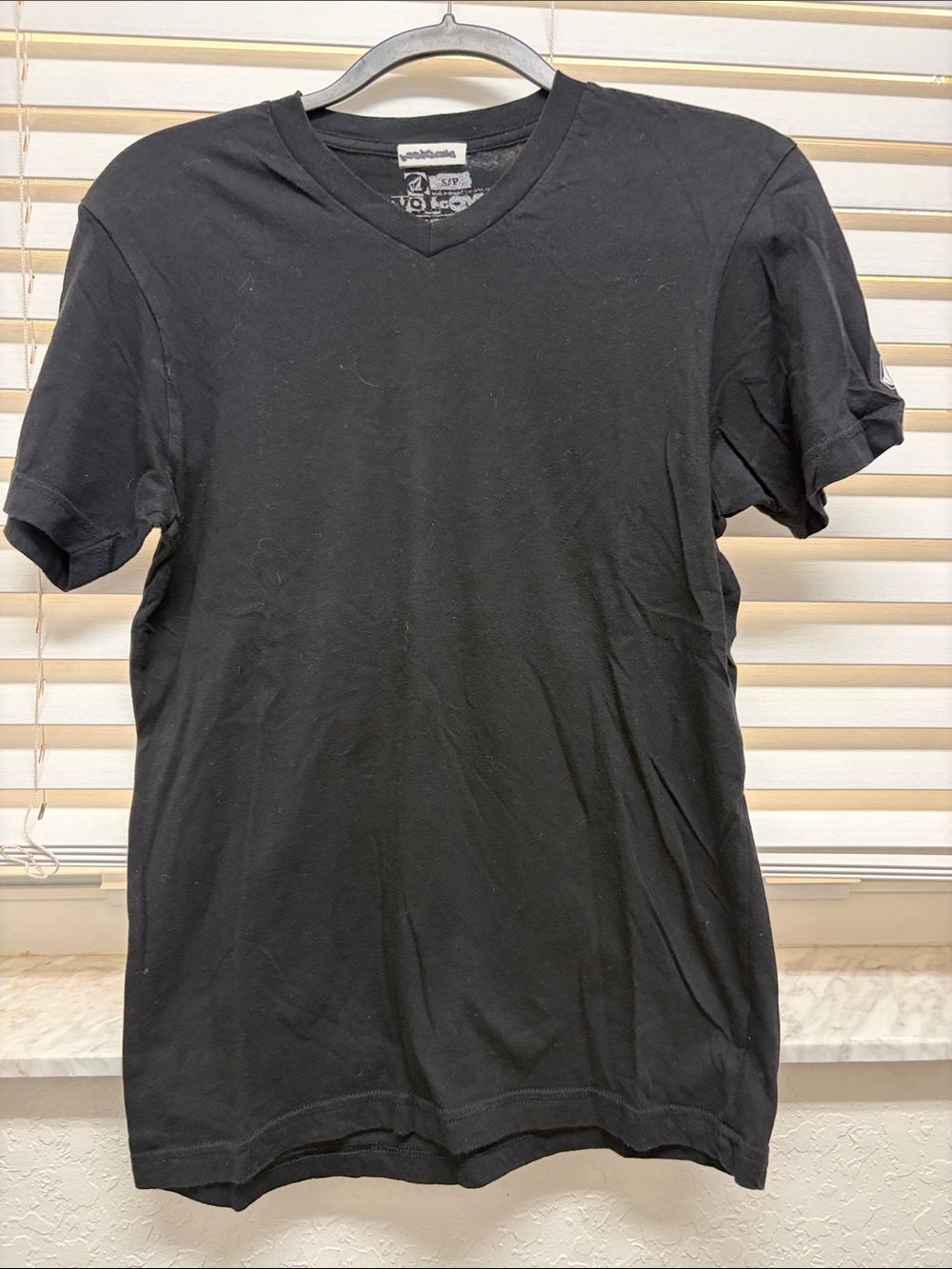 Volcom Men's Black V-Neck T-Shirt